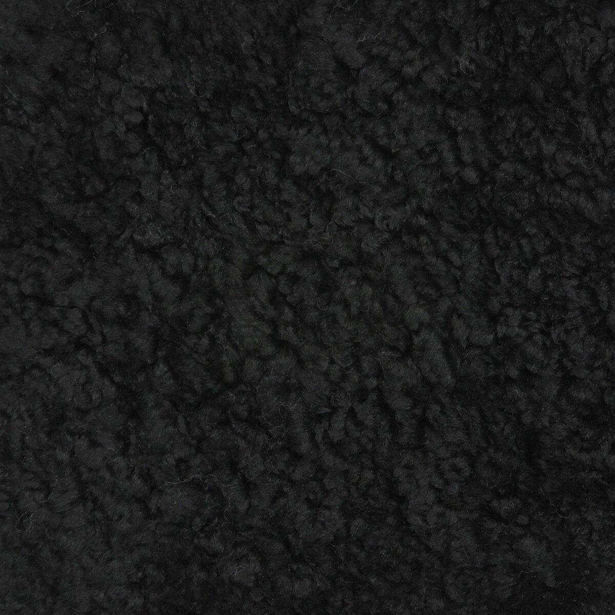 Kortharige Curly Schapenvacht Schelp Design Kleed | 210x150 cm Zwart