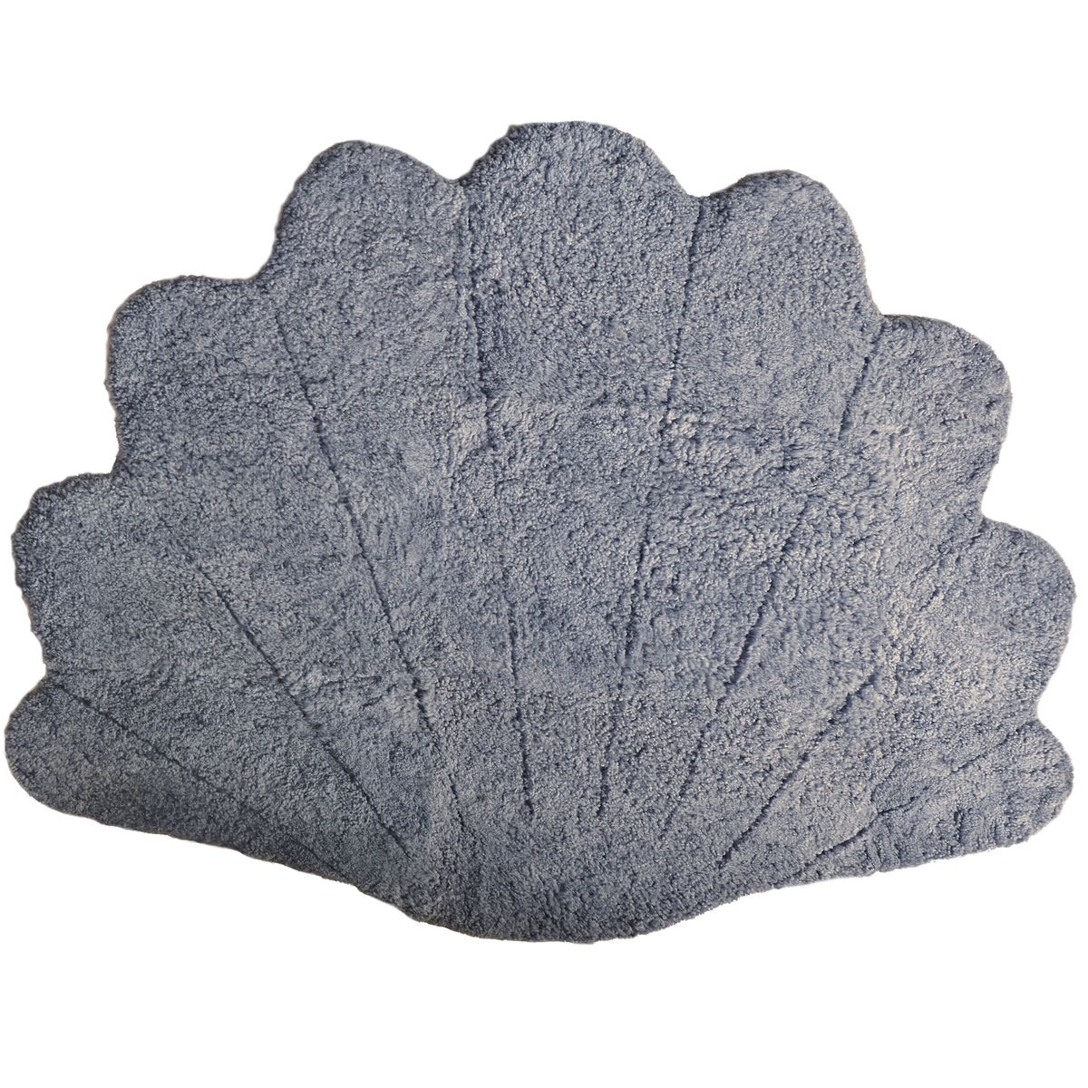 Kortharige Curly Schapenvacht Schelp Design Kleed | 210x150 cm Licht Grijs