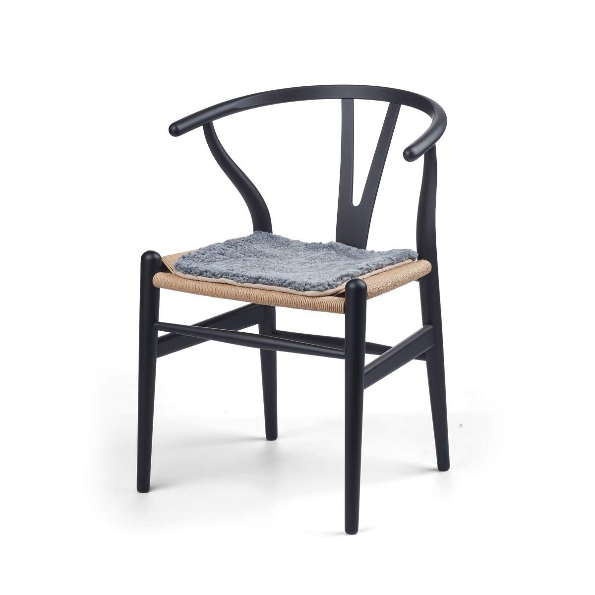 Kortharig Schapenvacht Seat CoverZero Waste Licht Grijs