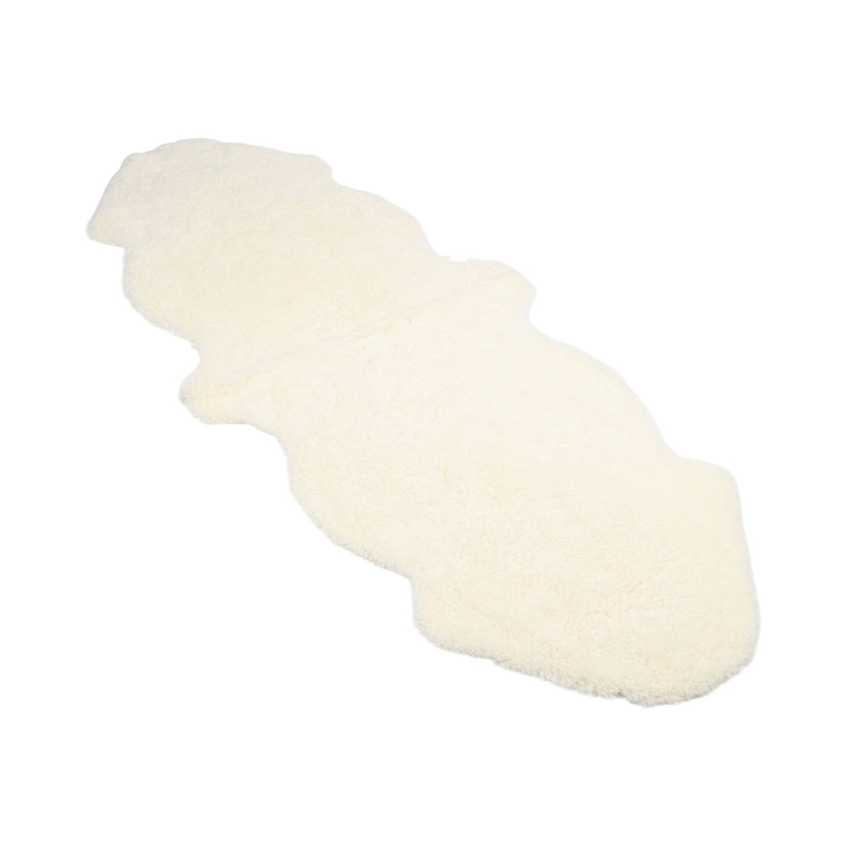 Dubbele Schapenvacht | Kortharig | Nieuw- Zeeland | 160x60 cm Wit