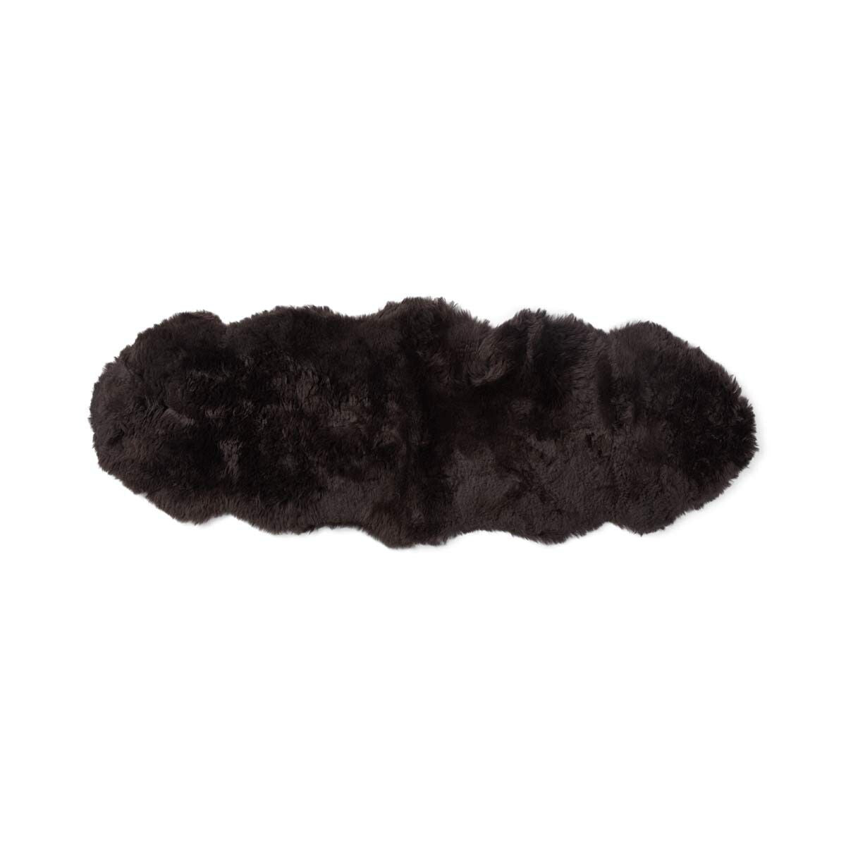 Merino Dubbele Schapenvacht | Langharig | 170x60 cm Chocolade
