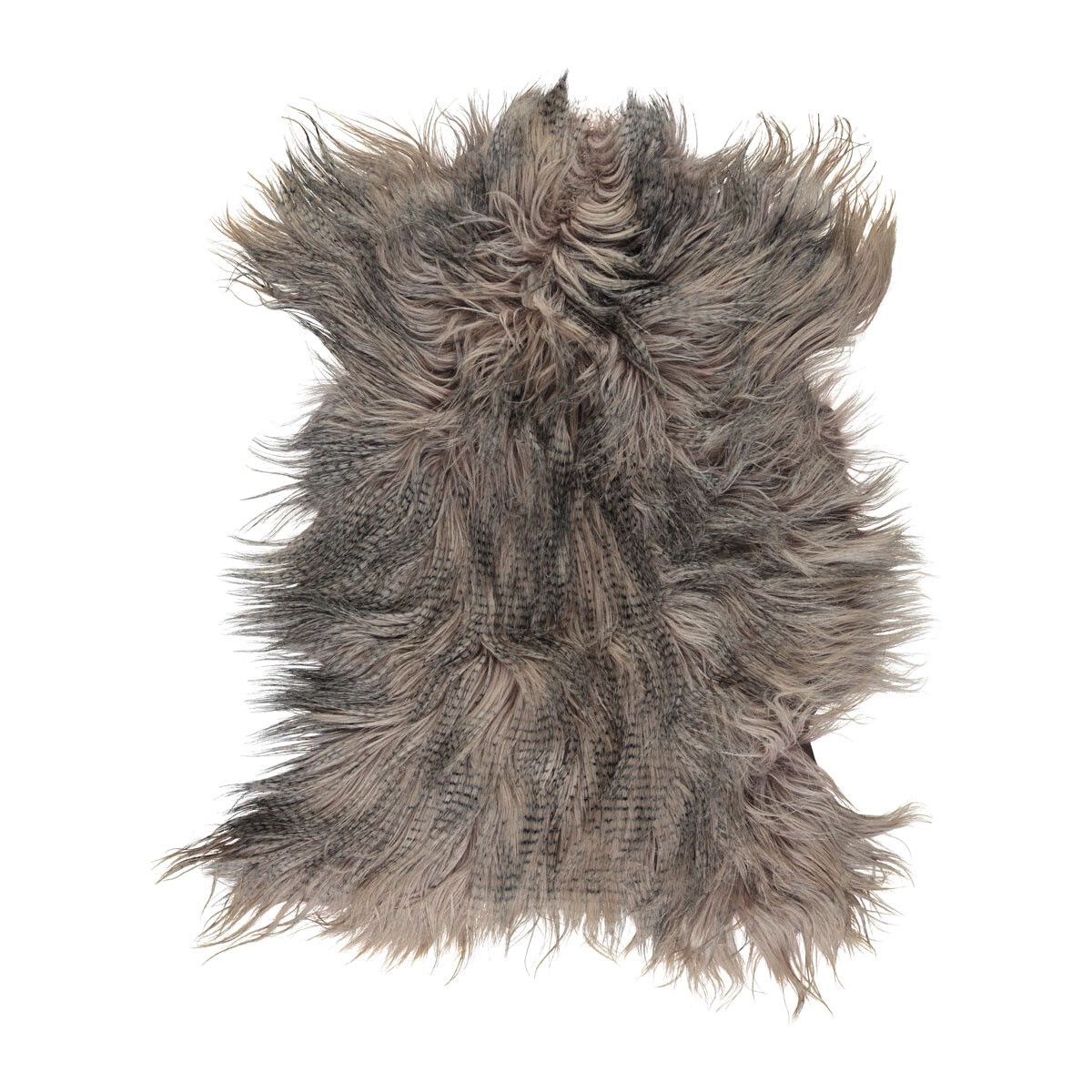 Geitenhuid uit Mongolië | 110x70cm Stof Taupe