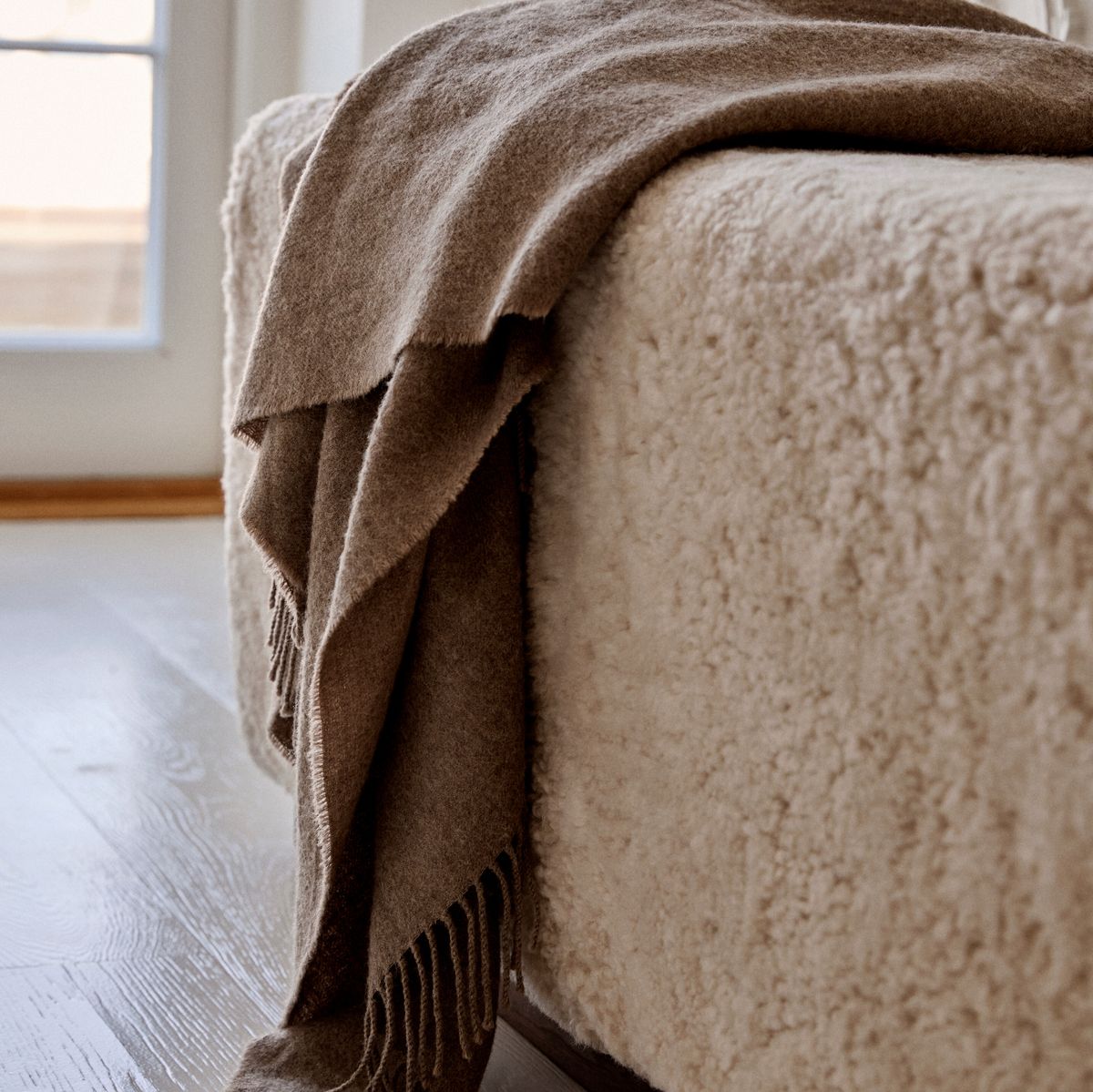 Amanda Plaid | Alpaca wol Donkergrijs