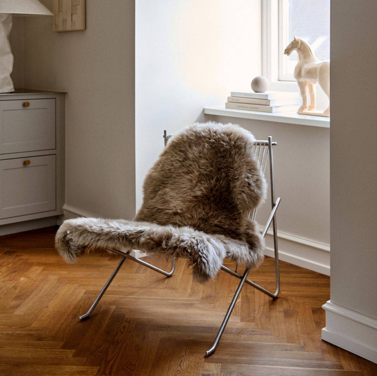 Nieuw- Zeelandse schapenvacht | Langharig | 80 cm Zwart