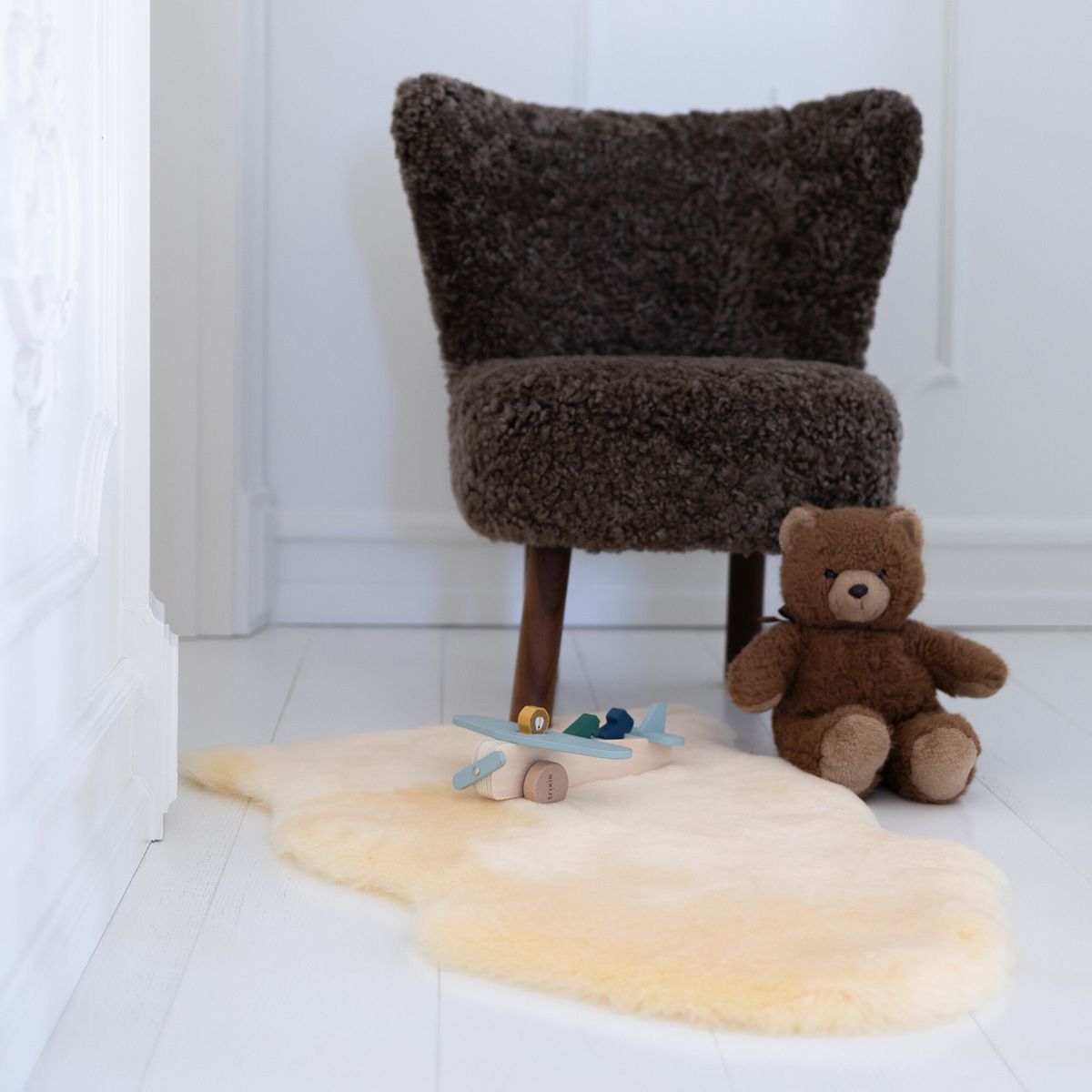 Baby Schapenvacht | Kortharig | Nieuw-Zeeland | 80 cm Crème