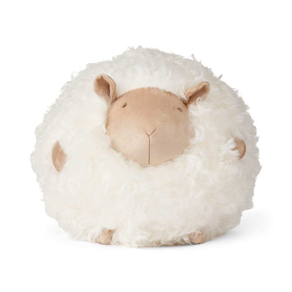 Schattig Schapen Kussen | Ø20 cm | Ø26 cm | Ø34 cm Beige/Wit