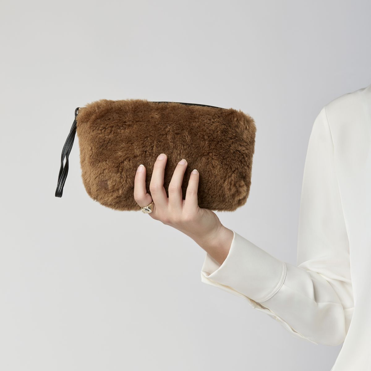 Nelly Clutch Tas Beige
