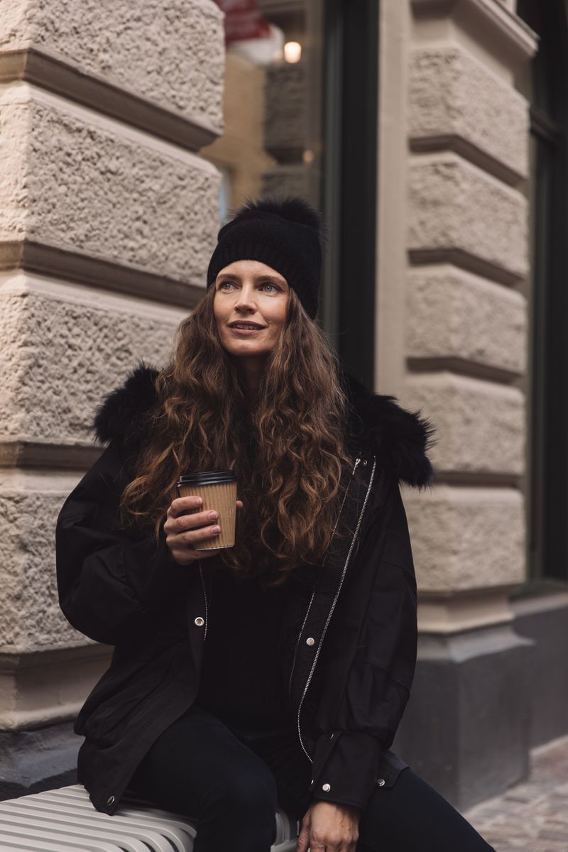 Augusta Jas Zwart/Zwart