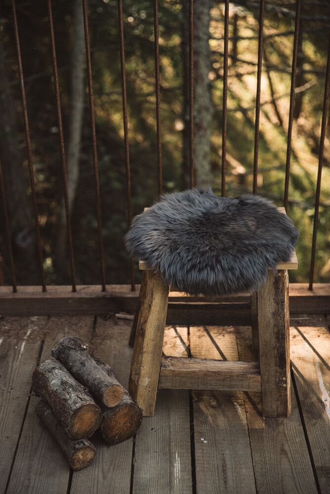 Stoel Cover Premium | Langharig | Nieuw Zeeland | Ø34cm Staal