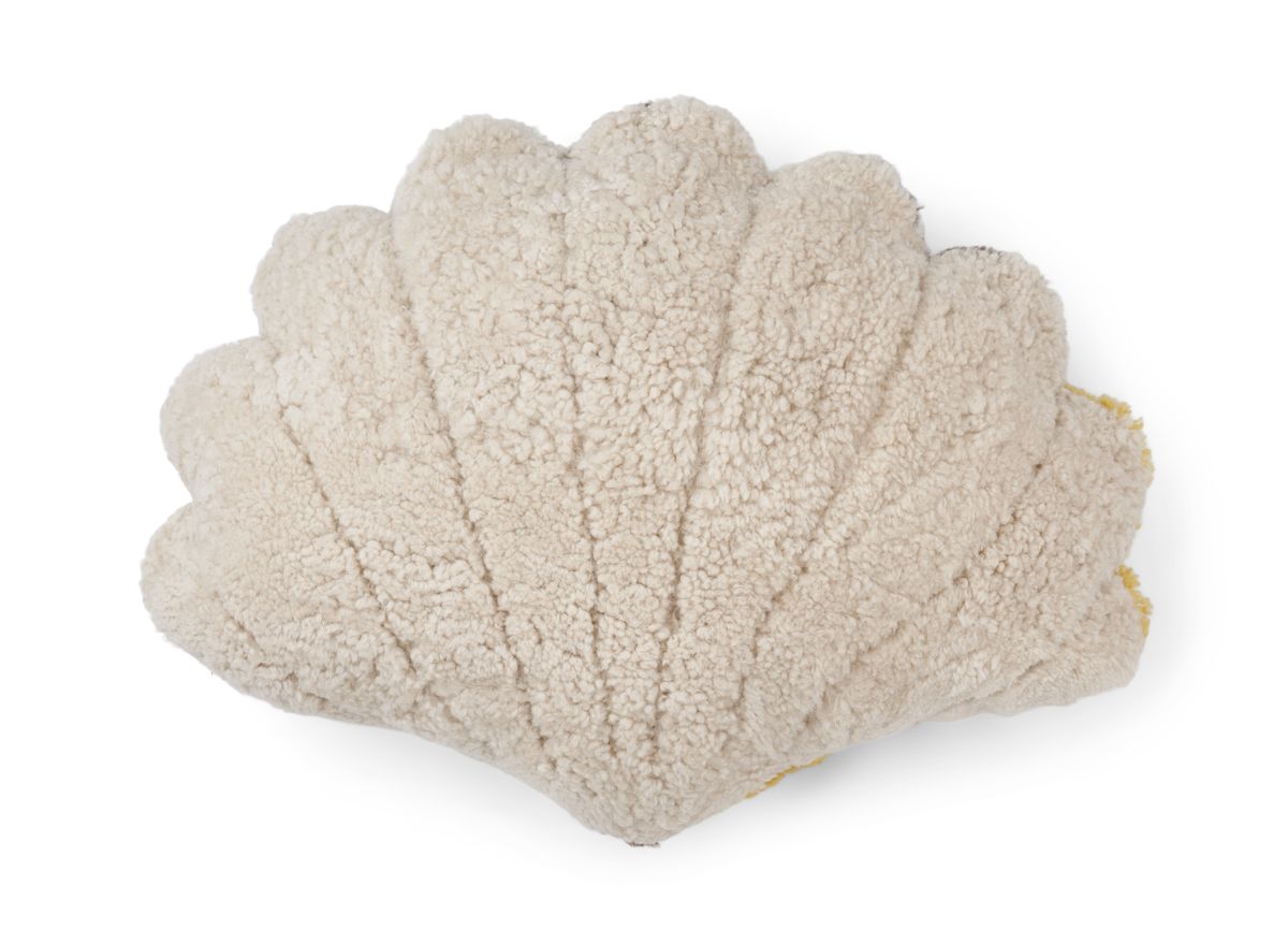 Schelpen Kussen Patroon | 35x50 cm | 42x58 cm | 75x54 cm Geel/Taupe/Beige