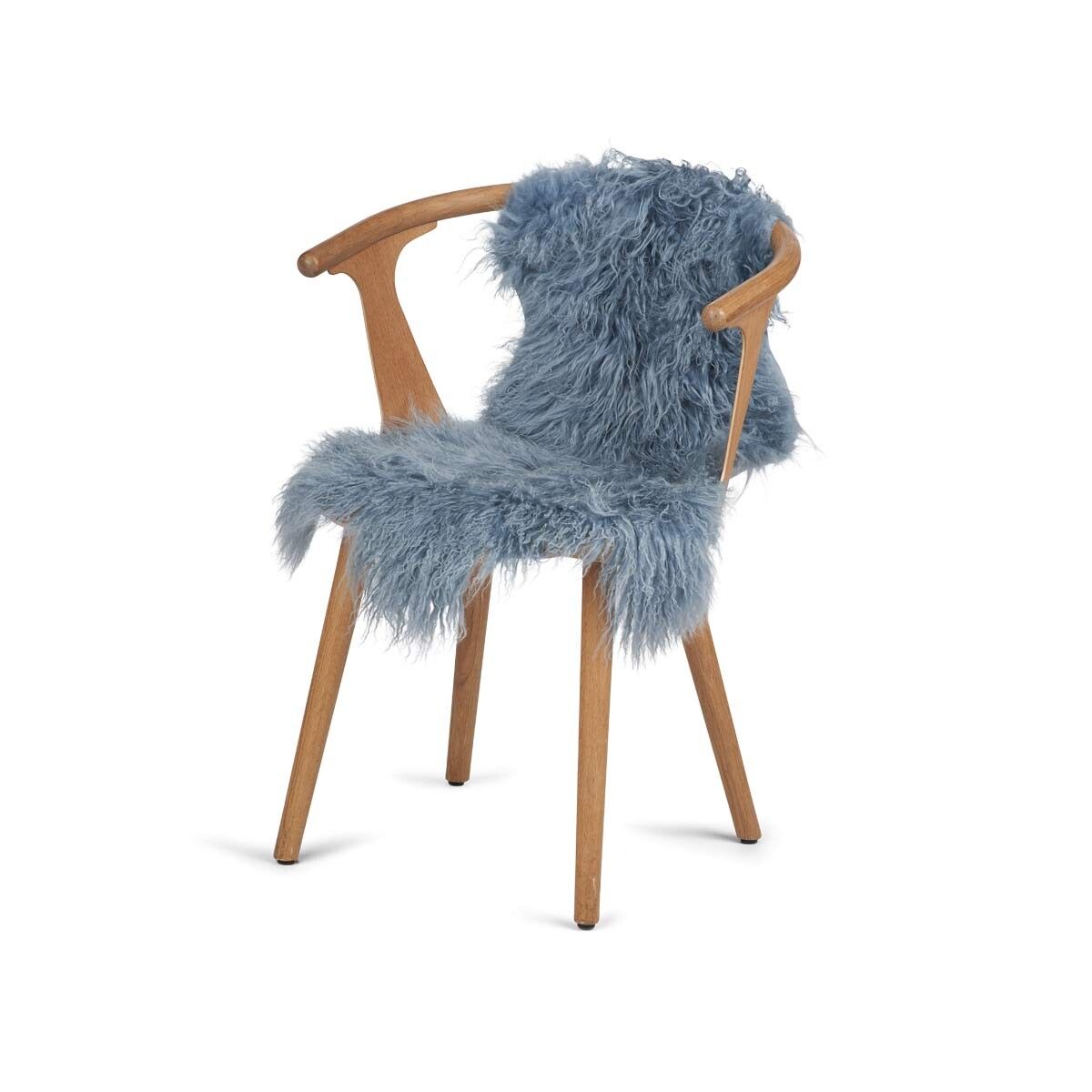 Tibetaanse Schapenvacht | Curly | 85x50 cm Hemel Grijs