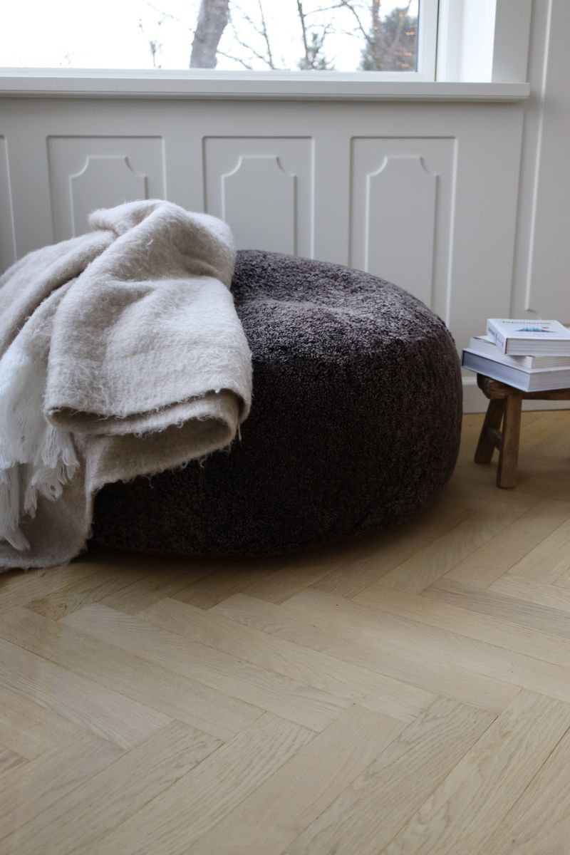 Plaid van Mohairwol | 130x170 cm Licht Beige