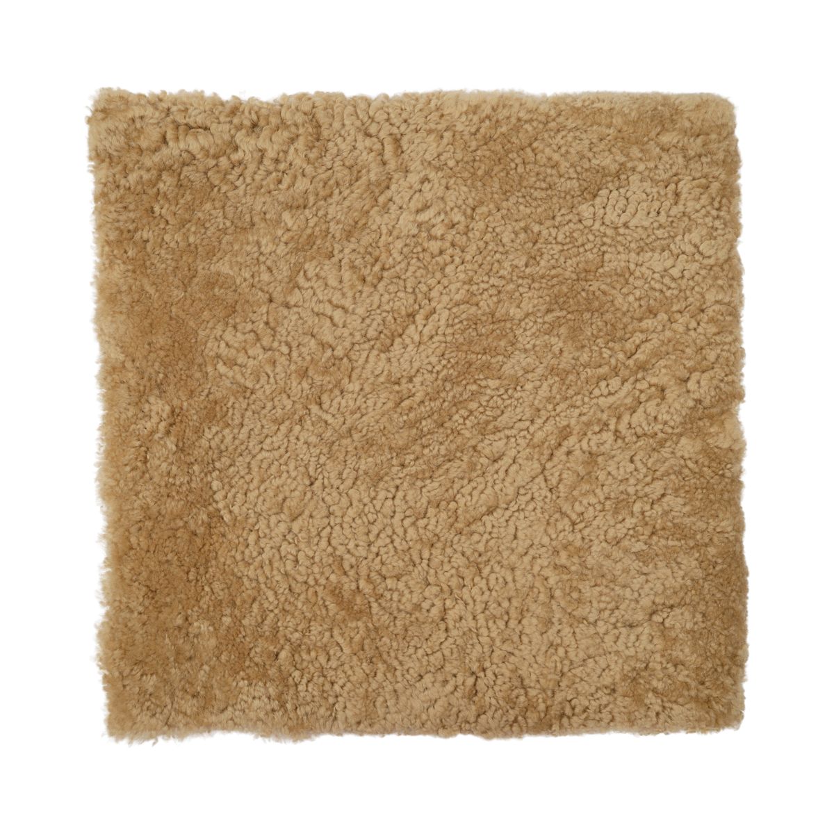 Schapenvacht Stoel Cover | Kortharig | 40x40 cm Honing