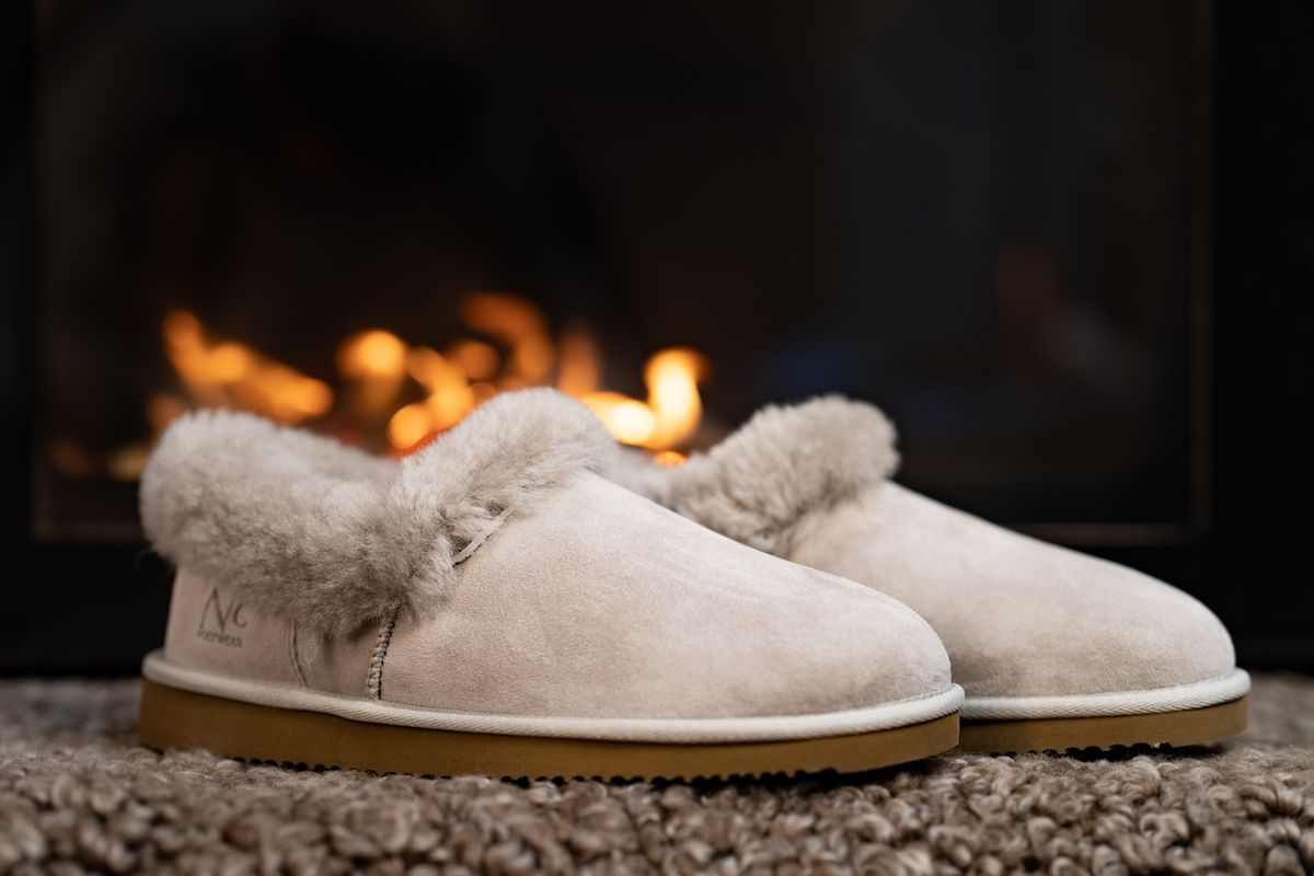 Pantoffel Licht Grijs