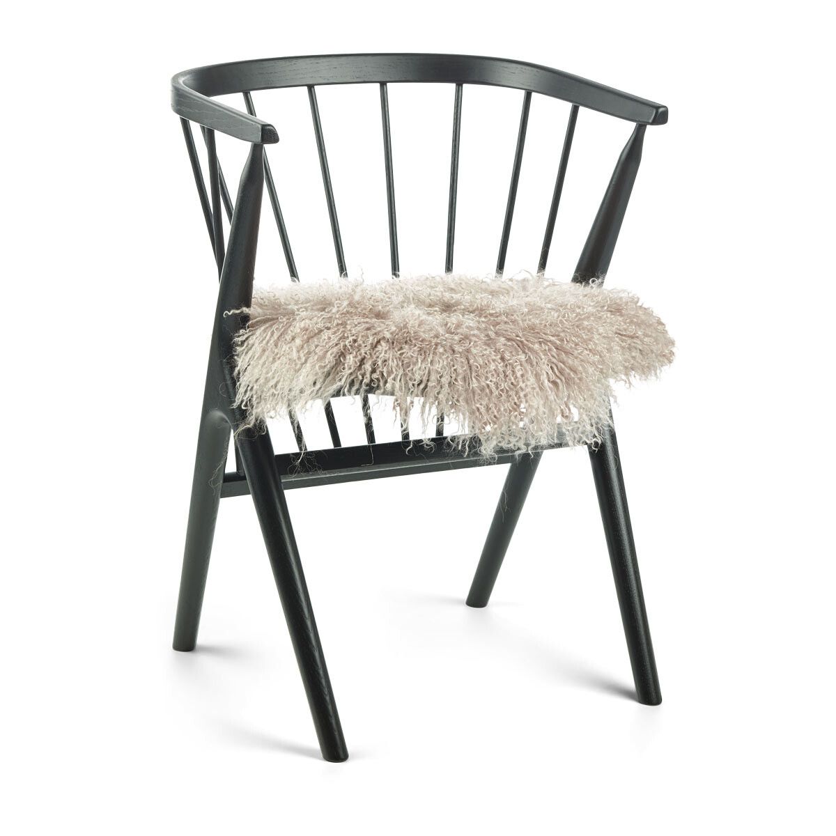 Curly Schapenvacht Stoel Cover | Ø38 cm Duif