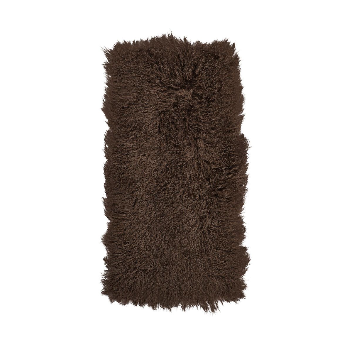 Plaid van Curly Schapenvacht | 60x120 cm Taupe