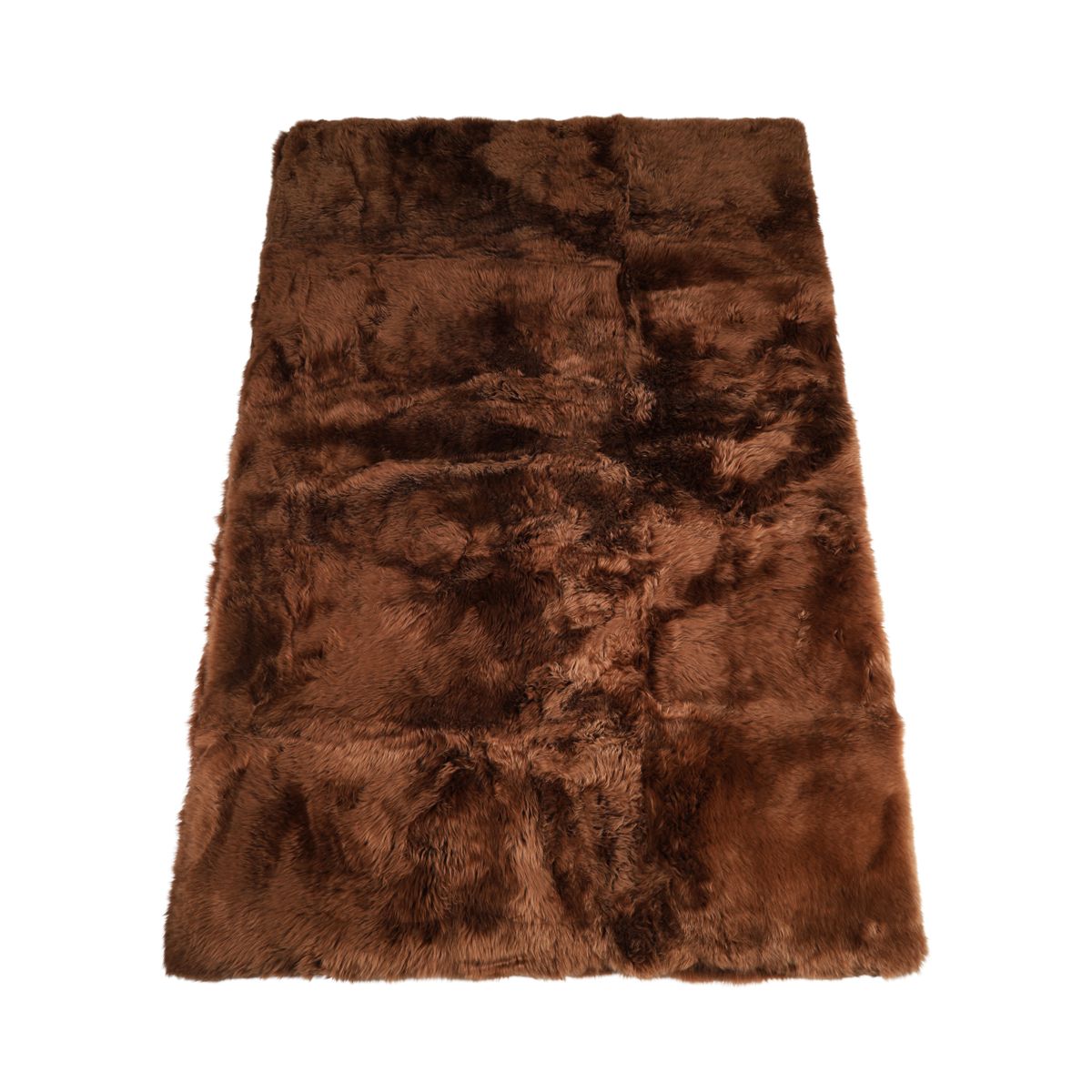 Langharig Schapenvacht Design Kleed Tobacco Bruin