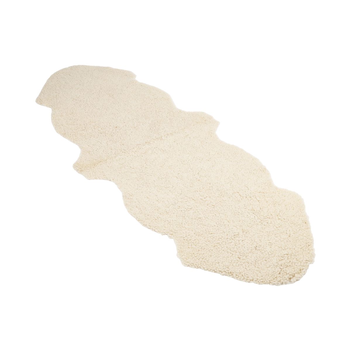 Dubbele Schapenvacht | Kortharig | Nieuw- Zeeland | 160x60 cm Maanlicht