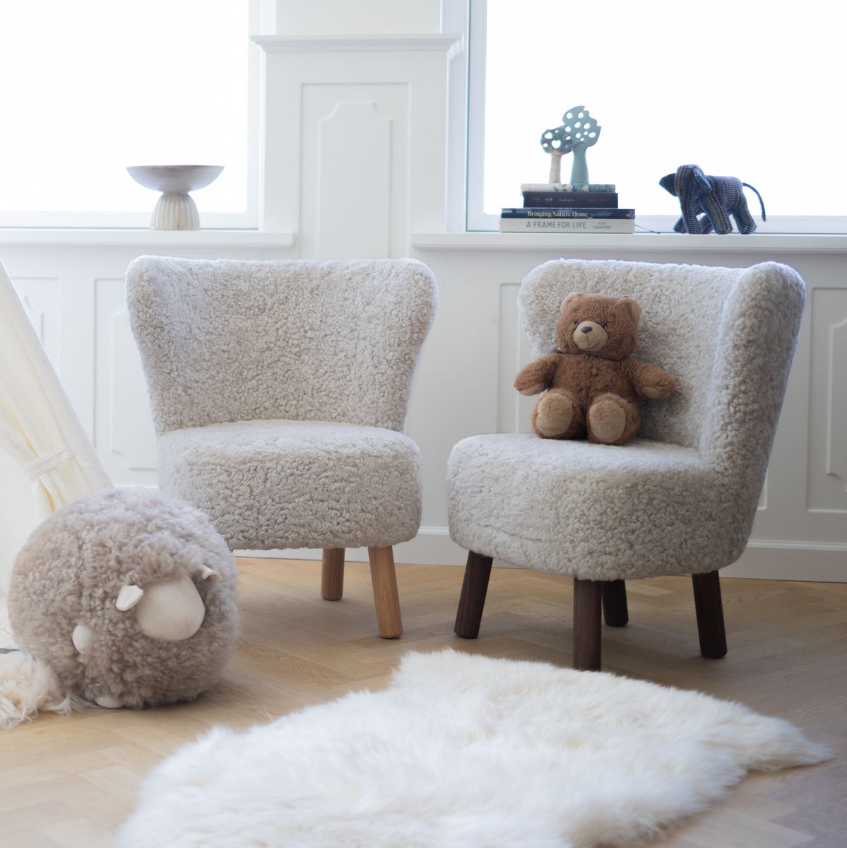 Emma Mini Loungestoel Antraciet Grijs