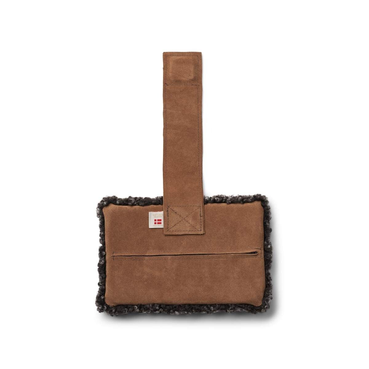 Hoofdsteun | Kortharige wol Cappuccino