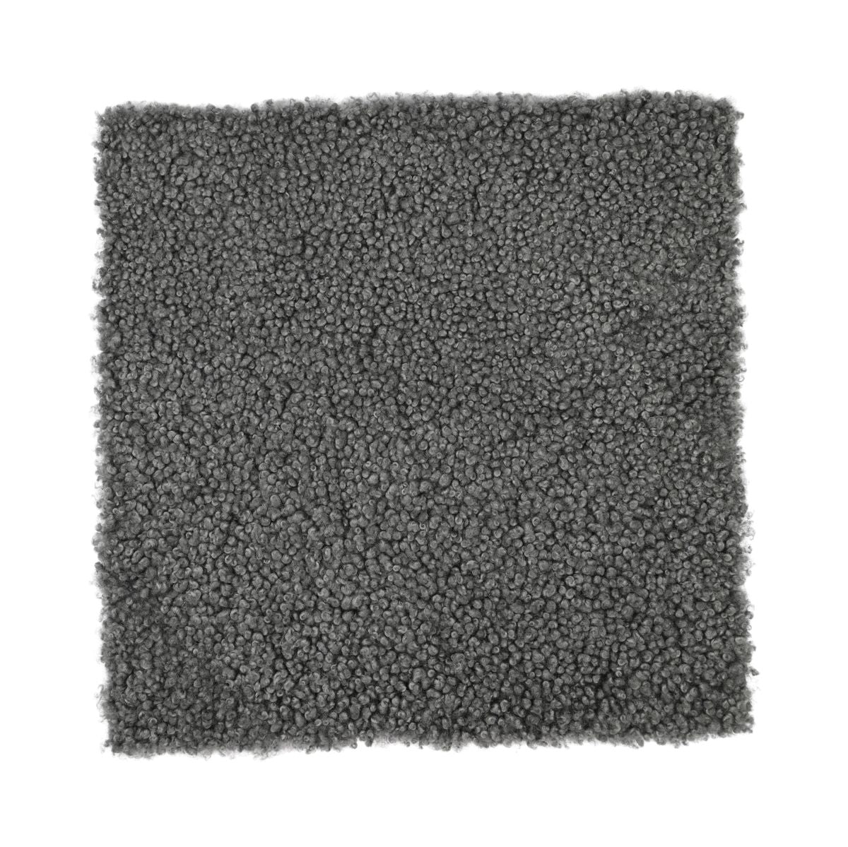 Schapenvacht Stoel Cover | Kortharig | 40x40 cm Scandinavië Lichtgrijs