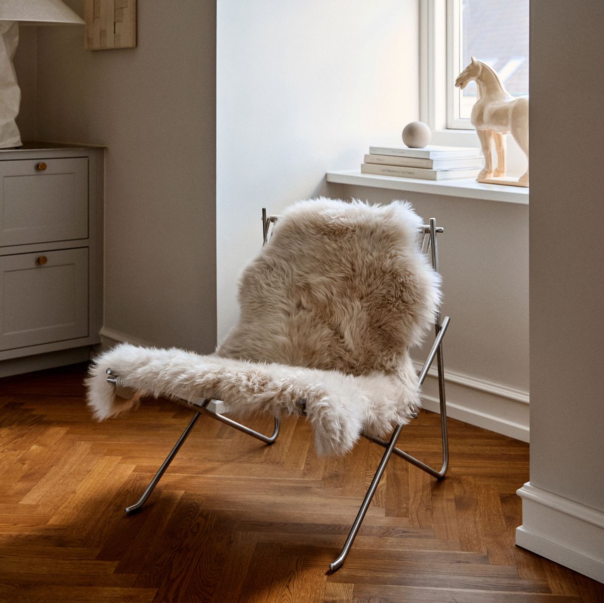 Nieuw- Zeelandse schapenvacht | Langharig | 80 cm Zwart