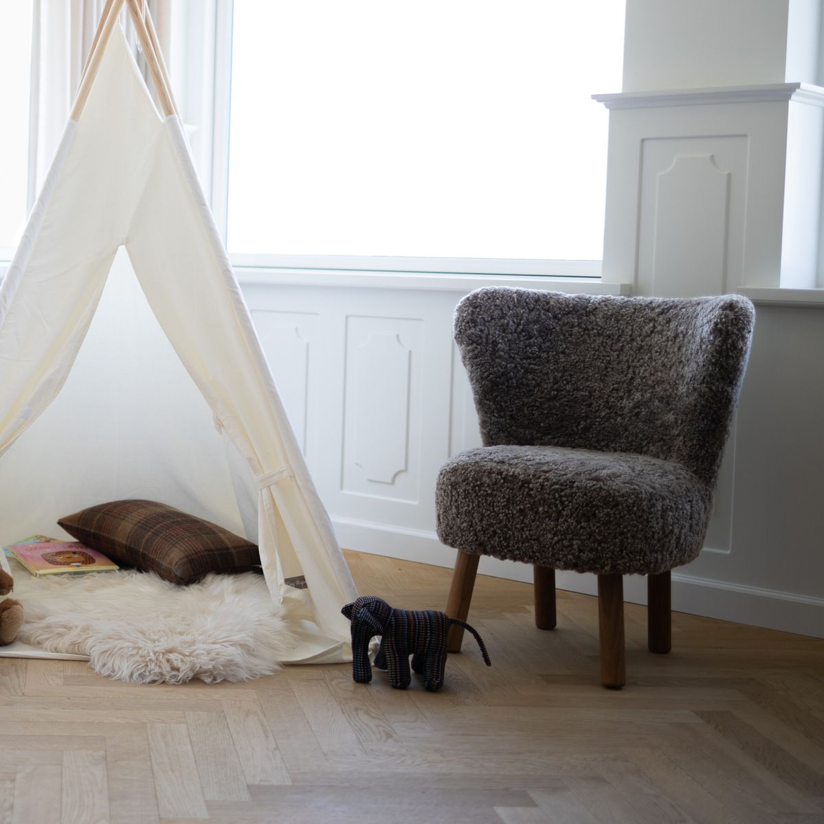 Emma Mini Loungestoel Antraciet Grijs