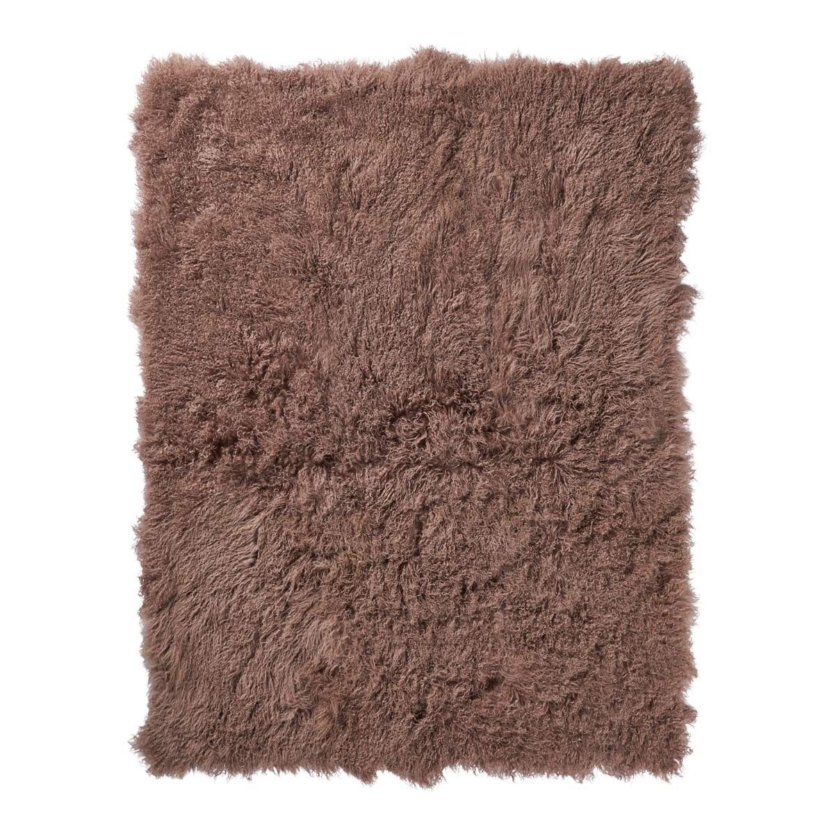 Plaid van Curly Schapenvacht | 140x180 cm Nougat