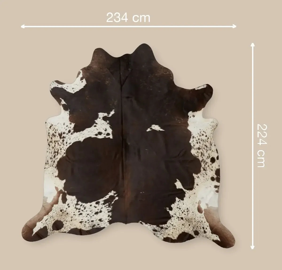 Koeienhuid Vloerkleed | Donkerbruin/Rood | 3,5 m² Donkerbruin/Roodachtig