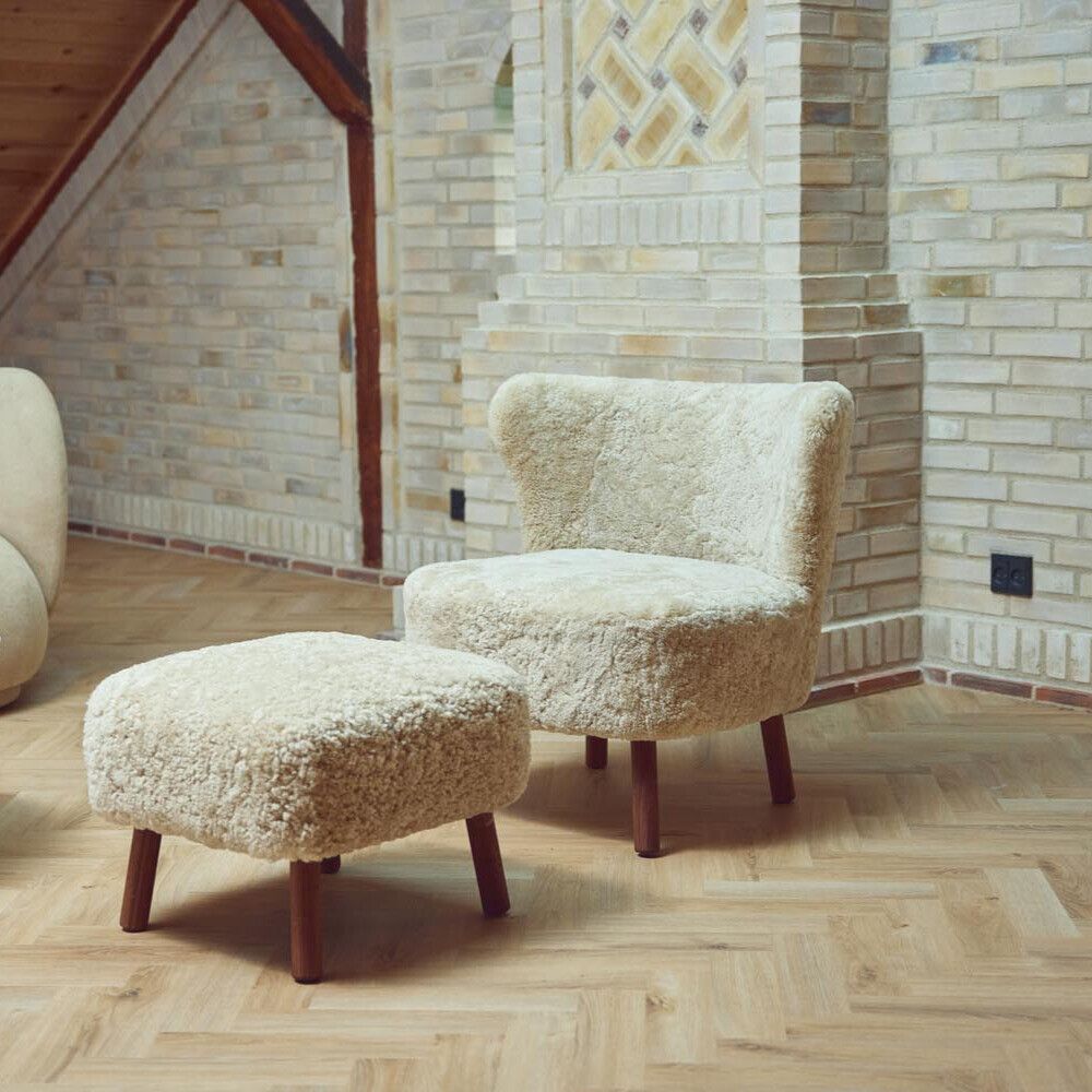 Emily Voetenbank | Korte Wol Antraciet Grijs