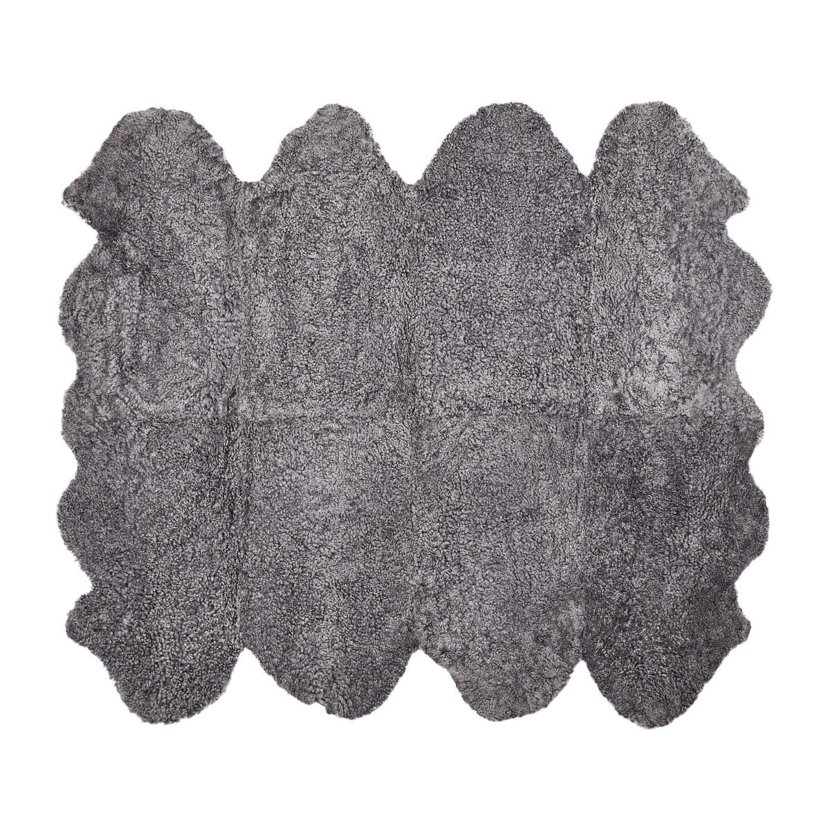 Premium | Nieuw- Zeelandse schapenvacht | Kortharig | Kleed 180x214 cm Lichtgrijs snow top