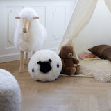 Schattig Schapen Kussen | Ø20 cm | Ø26 cm | Ø34 cm Beige/Wit