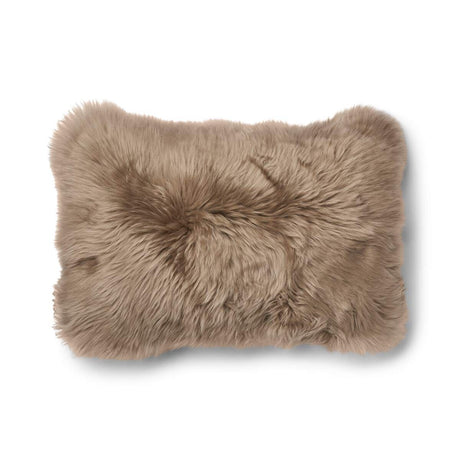 Langharig Schapenvacht Kussen | 52x52 cm | 34x52 cm Beige/Taupe
