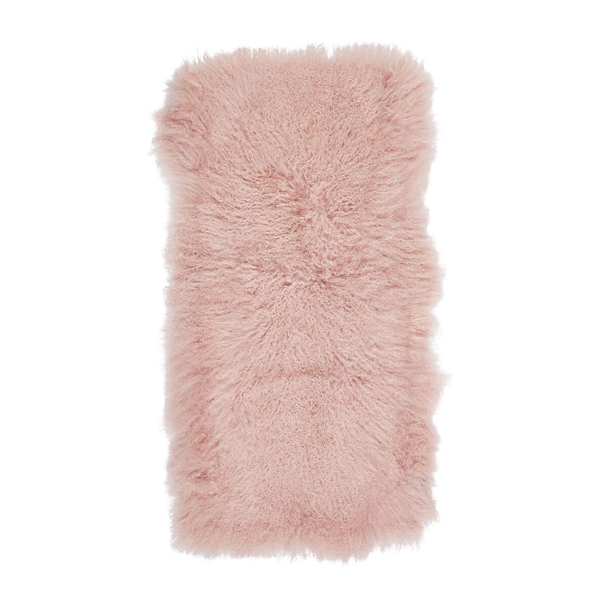 Plaid van Curly Schapenvacht | 60x120 cm Roze