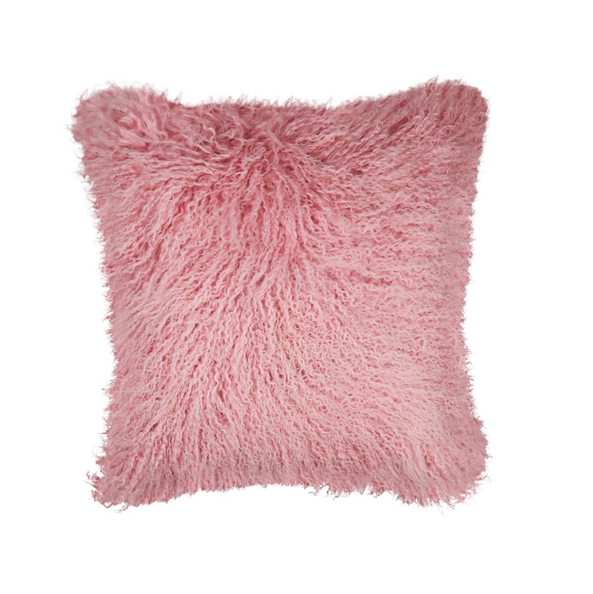 Lamsvachtkussen | Tibet | 50x50 cm Lady Pink