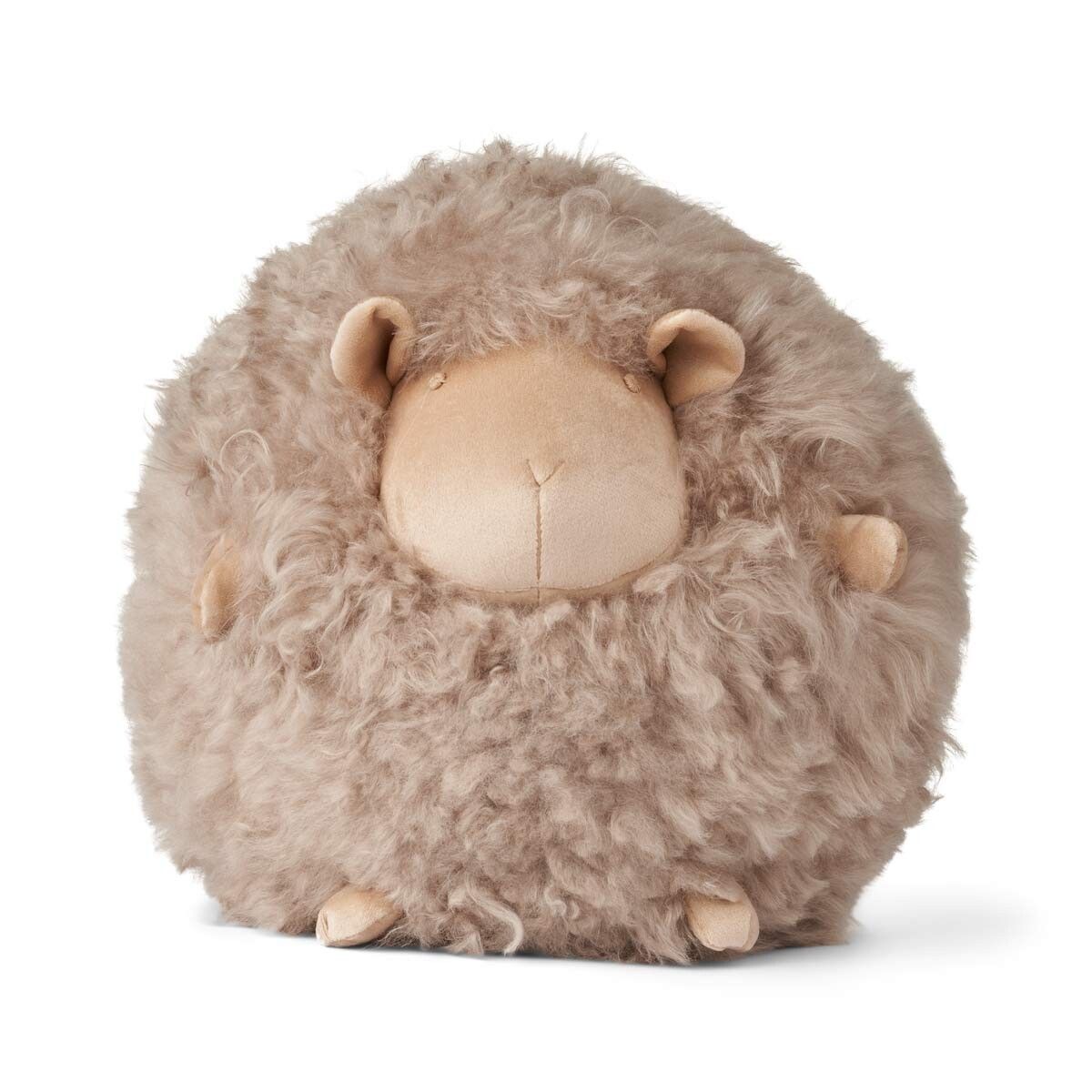 Schattig Schapen Kussen | Ø26 cm Taupe