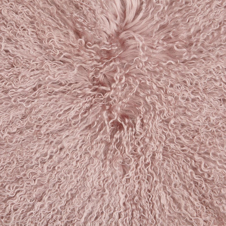 Schommel Stoel Cover | Tibetaanse schapenvacht Roze