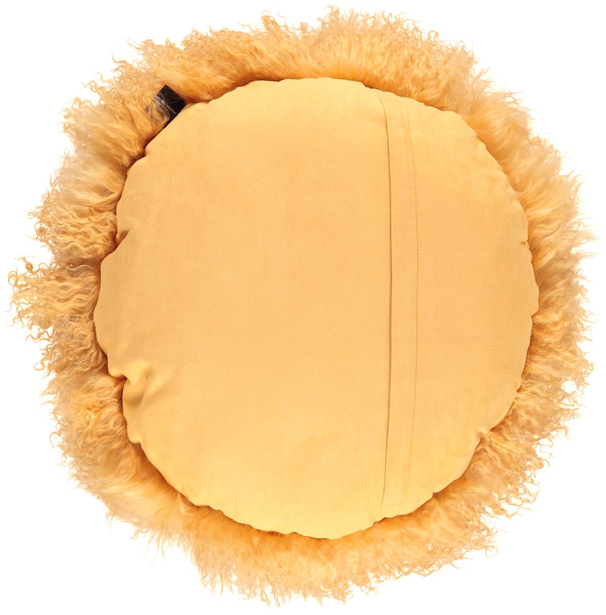 Curly Cake Kussen | Ø38 cm | Ø45 cm | Ø62 cm Keizerlijk Geel