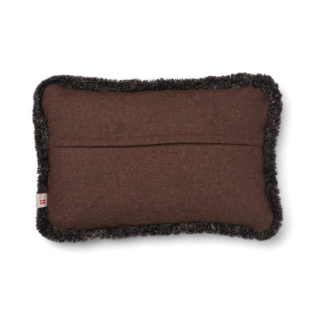 Kortharig Schapenvacht Kussen | KW rand | 52x52 cm | 34x52 cm Bruin/Cappuccino