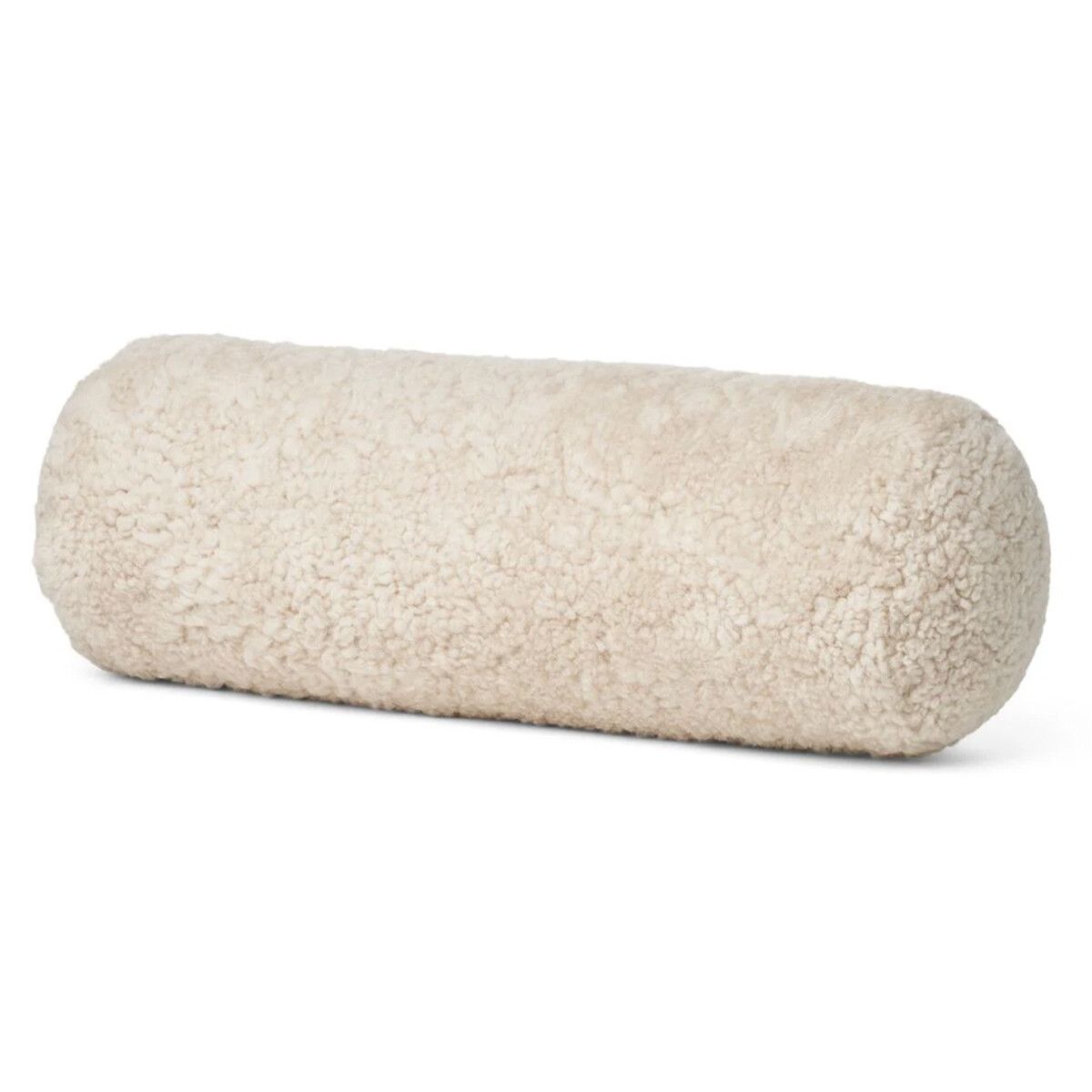 Schapenvacht Bolster Kussen | Kortharig | 22x58 cm [AANBIEDING] Parelgrijs