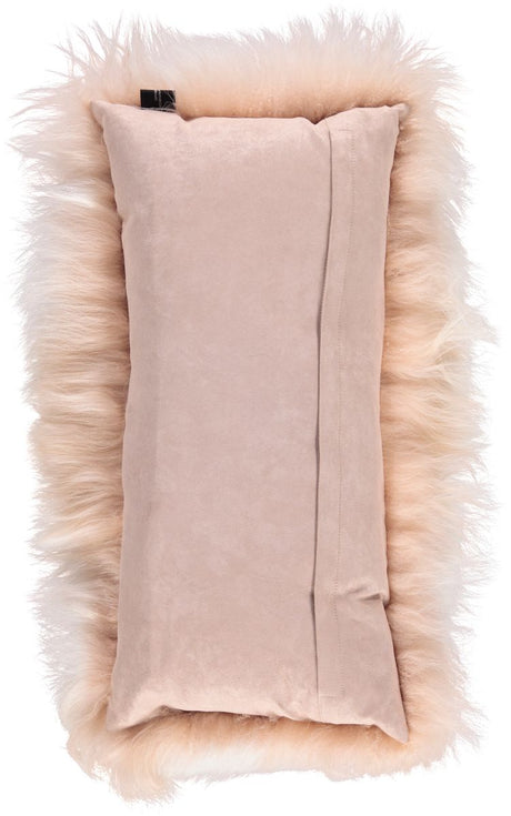 Curly Kasjmier Kussen | 28x56 cm Warm Wit