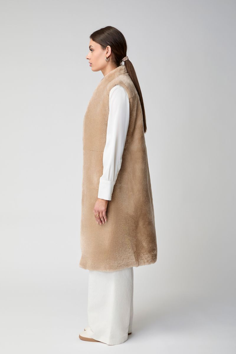 Carmen Vest Camelbruin