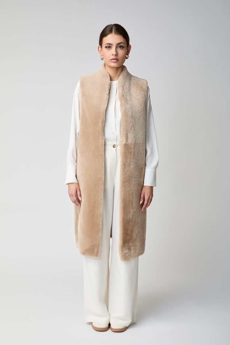 Carmen Vest Camelbruin