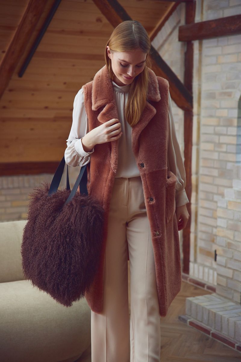 Raelynn Vest Mokka Bruin