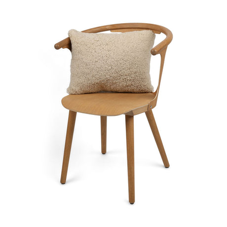 Schapenvacht Kussen | Kortharig | Nieuw- Zeeland | 35x45 cm Maanlicht