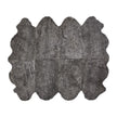 Premium | Nieuw- Zeelandse schapenvacht | Kortharig | Kleed 180x214 cm Grafiet