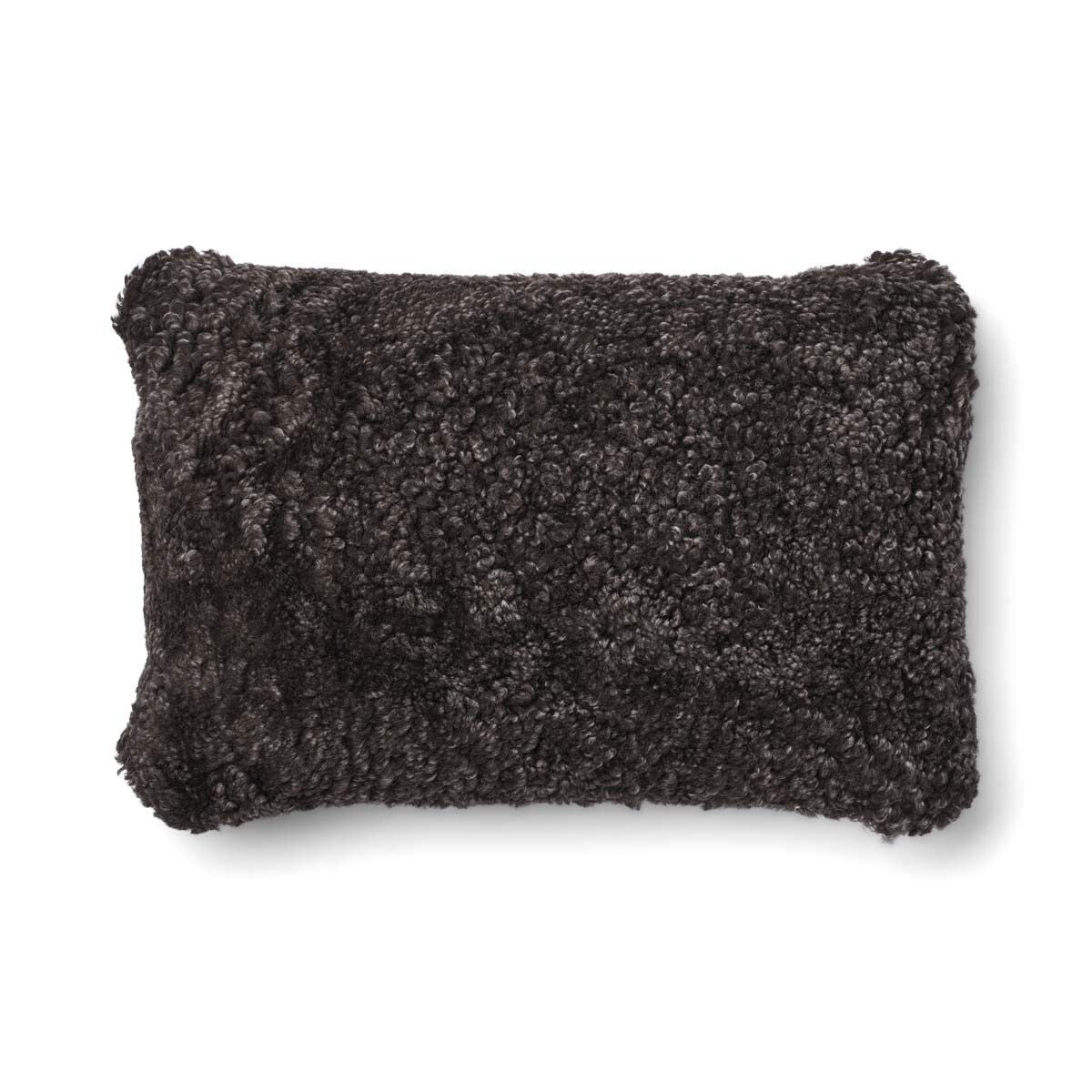 Eenzijdig Schapenvacht Kussen | KW | 52x52 cm | 34x52 cm Kilberry Groen/Cappuchino
