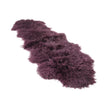 Dubbele Tibetaanse Schapenvacht | 150x55 cm Aubergine