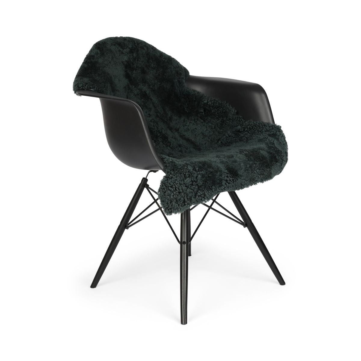 Premium | Nieuw- Zeelandse schapenvacht | Kortharig | 90 cm Blauw/Grijs