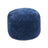 Ronde Moccasin Poef Marineblauw
